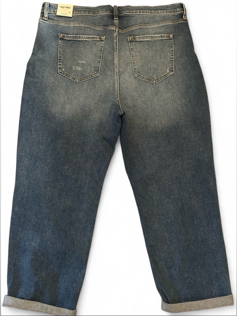 Sneak Peek Plus Size High Rise Dark Wash Cuffed Jeans - NWT - Picture 5 of 5